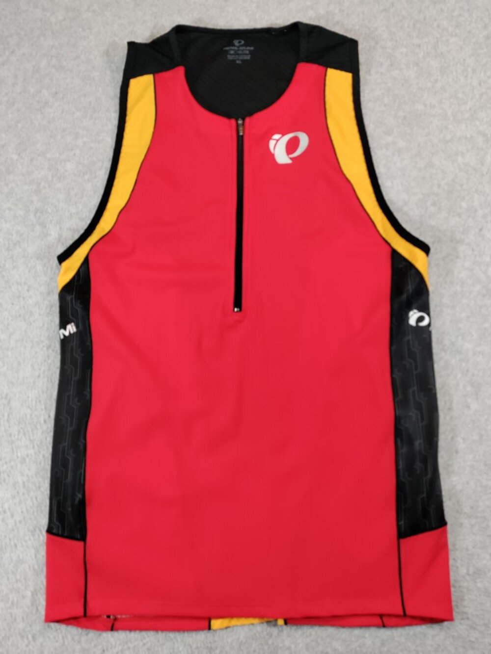Pearl Izumi Mens XL Elite Tri Cycling Top Red Black Sleeveless